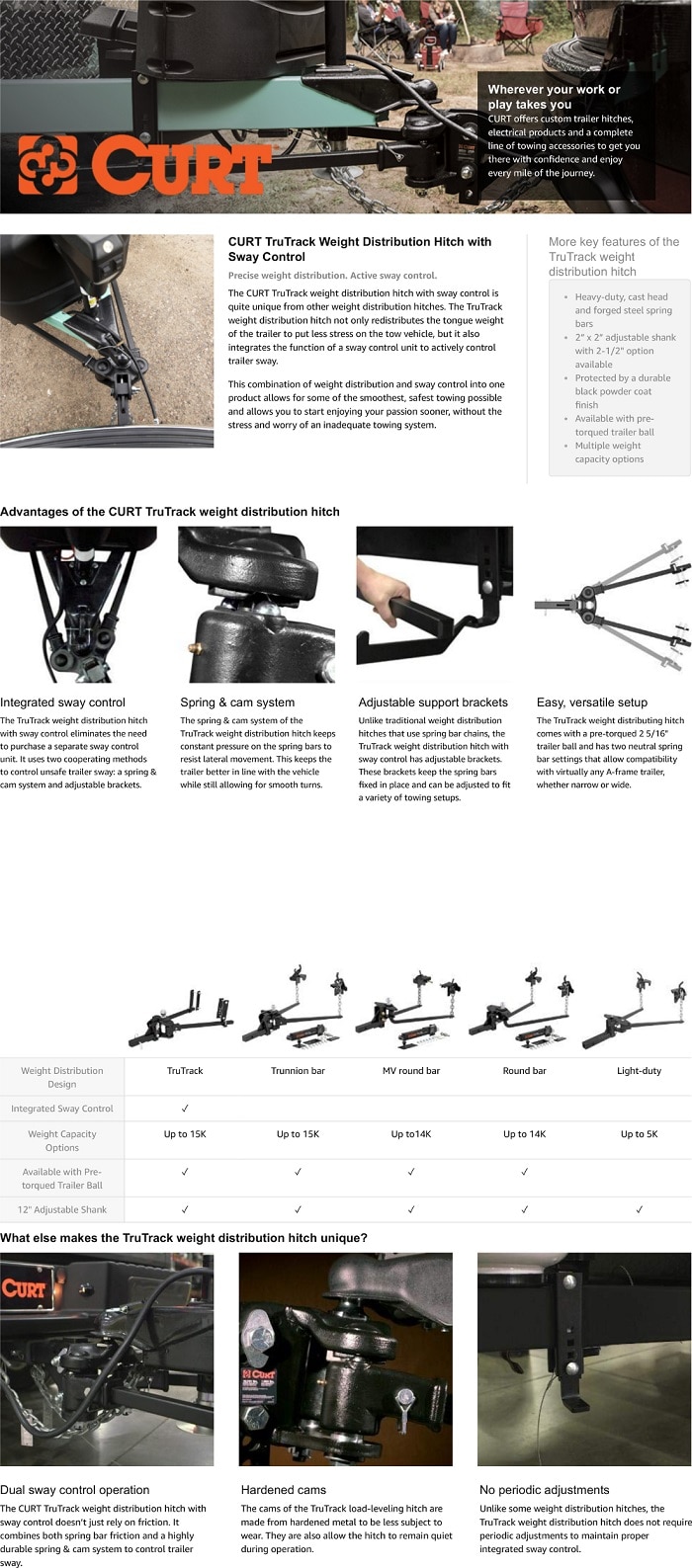 CURT TruTrack Weight Distribution Lift Handle 17512 The Home Depot